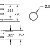 Brusso Brass Ball Catch BC-265