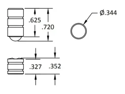 Brusso Brass Ball Catch BC-265
