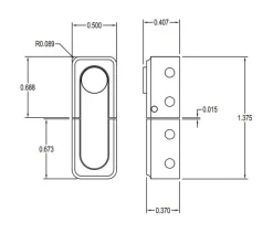 Brusso Brass Latch JB-818