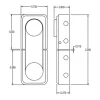 Brusso Brass Latch JB-828