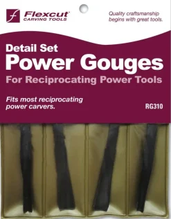 Flexcut Detailing Power Gouge Set RG310