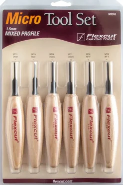 Flexcut 1.5mm Mixed Profile Micro Tool Set MT910
