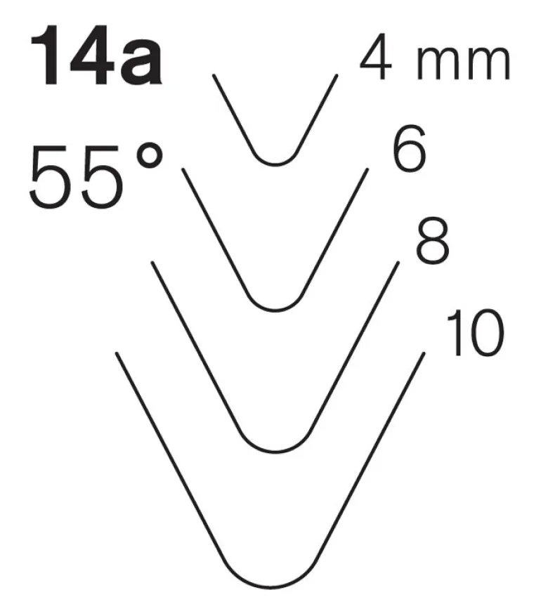 Pfeil Series 14a - Spoon Bent Soft V-tool (55°)