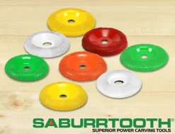 Saburrtooth Round Faced Shaping Wheel - 4'' Donut Wheel