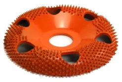 Saburrtooth Round Faced Shaping Wheel - 4'' Donut Wheel with Holes