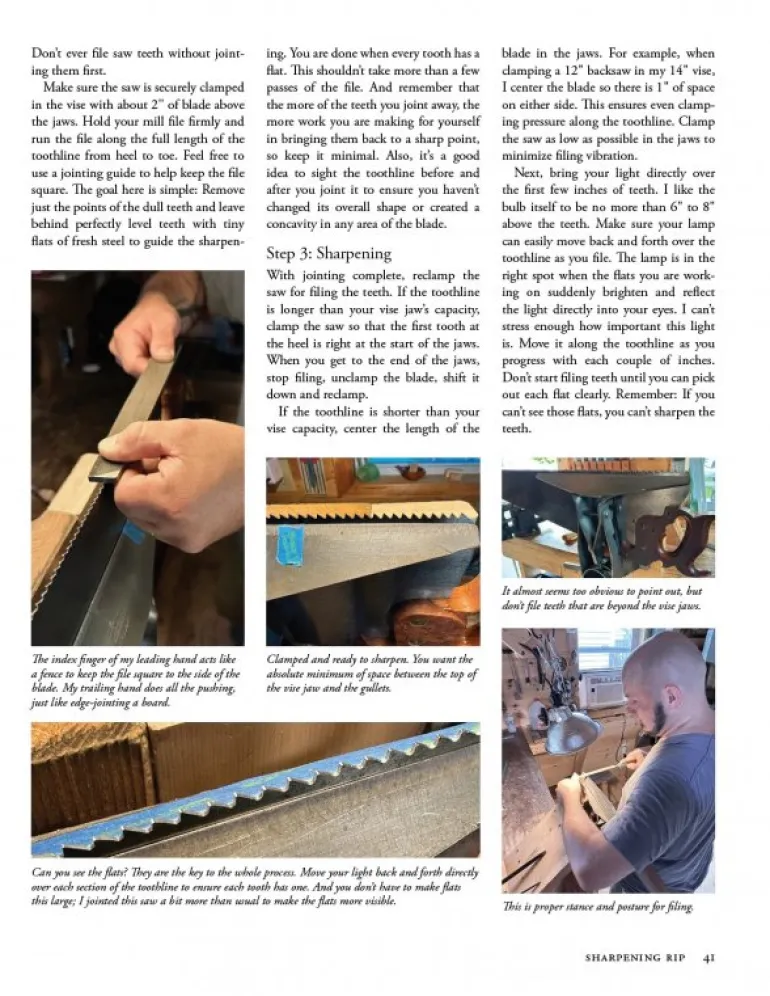 Set & File: A Practical Guide to Saw Sharpening