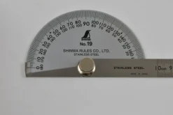 Shinwa Protractor No.19 Chrome Finish