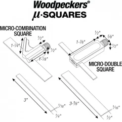Woodpeckers Micro Combination Square
